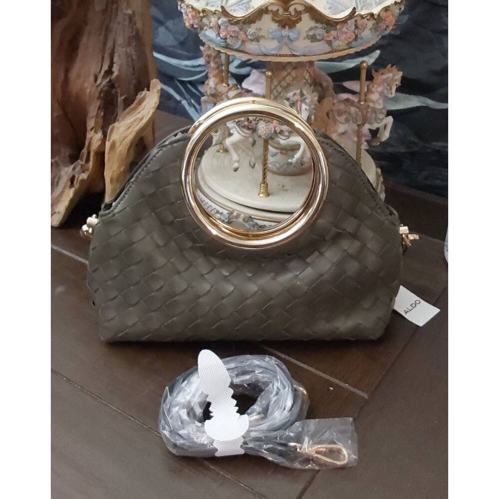 NWT~ALDO KELHANIX Khaki Green Top Handle Bag Purse